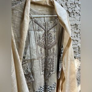 Embroidered pakistani Indian Dress brand sapphire pk